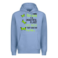 Colony Blue I know heaven is a beautiful place because they have my brother Premium Hoodie - Bettercallsaul