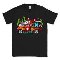 Black cna nurse truck with cactus and sunflowers Classic Tee - AdoDesignShop