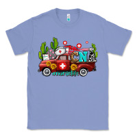 Colony Blue cna nurse truck with cactus and sunflowers Classic Tee - AdoDesignShop