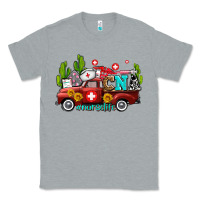 Heather Grey cna nurse truck with cactus and sunflowers Classic Tee - AdoDesignShop