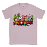 Lilac cna nurse truck with cactus and sunflowers Classic Tee - AdoDesignShop