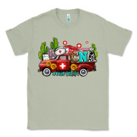 Matcha cna nurse truck with cactus and sunflowers Classic Tee - AdoDesignShop