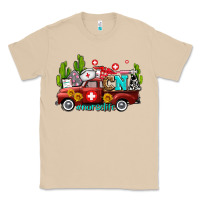 Mushroom cna nurse truck with cactus and sunflowers Classic Tee - AdoDesignShop