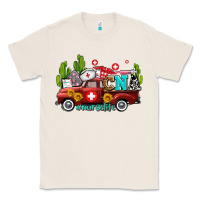 Natural cna nurse truck with cactus and sunflowers Classic Tee - AdoDesignShop