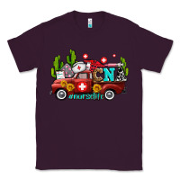 Plum cna nurse truck with cactus and sunflowers Classic Tee - AdoDesignShop