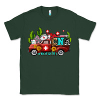 Sports Green cna nurse truck with cactus and sunflowers Classic Tee - AdoDesignShop
