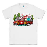 White cna nurse truck with cactus and sunflowers Classic Tee - AdoDesignShop