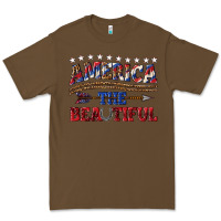 Cacao America the beautiful Premium Tee - texasbilliewilder