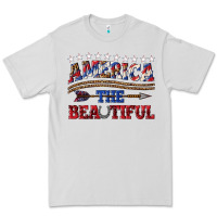Dove Grey America the beautiful Premium Tee - texasbilliewilder
