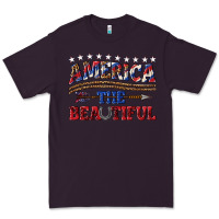 Plum America the beautiful Premium Tee - texasbilliewilder