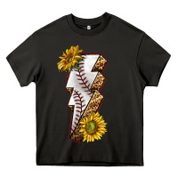 Asphalt sport baseball  lightning bolt Heavy Core Tee - texasbilliewilder