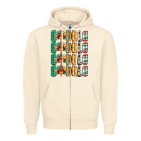 Sandshell Gobble till you wobble Thanksgiving turkey Zipper Hoodie - NancyCooperArtShop