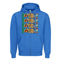 True Royal Gobble till you wobble Thanksgiving turkey Zipper Hoodie - NancyCooperArtShop