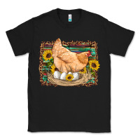 Black western farm chicken coop animals eggs sunflowers leopard serape woode Classic Tee - Artiststas