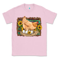Bubblegum Pink western farm chicken coop animals eggs sunflowers leopard serape woode Classic Tee - Artiststas