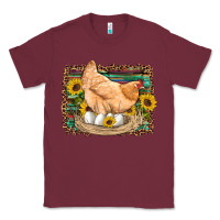 Western Farm Chicken Coop Animals Eggs Sunflowers Leopard Serape Woode Classic Tee | Teevron