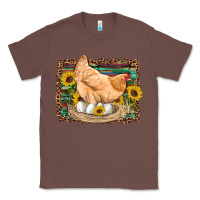 Chestnut western farm chicken coop animals eggs sunflowers leopard serape woode Classic Tee - Artiststas