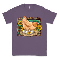 Lavender western farm chicken coop animals eggs sunflowers leopard serape woode Classic Tee - Artiststas
