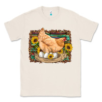 Natural western farm chicken coop animals eggs sunflowers leopard serape woode Classic Tee - Artiststas