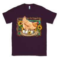 Plum western farm chicken coop animals eggs sunflowers leopard serape woode Classic Tee - Artiststas