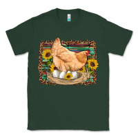 Sports Green western farm chicken coop animals eggs sunflowers leopard serape woode Classic Tee - Artiststas