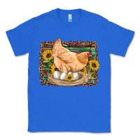 True Royal western farm chicken coop animals eggs sunflowers leopard serape woode Classic Tee - Artiststas