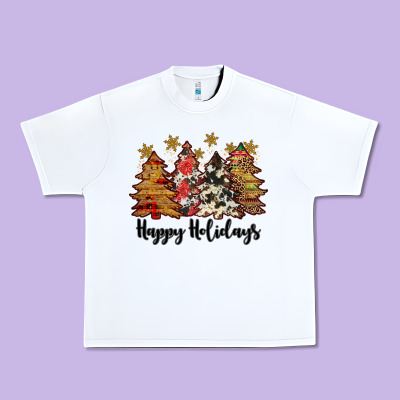 Happy Holidays Urban Heavy Tee Designed By Jahusdesignshop