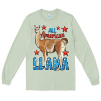 Matcha All American Llama Long Sleeve Tee - LillyAllenDesigns