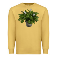 Antique Gold Peace Lily Premium Sweatshirt - LillyAllenDesigns