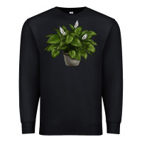 Black Peace Lily Premium Sweatshirt - LillyAllenDesigns