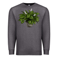 Charcoal Heather Peace Lily Premium Sweatshirt - LillyAllenDesigns