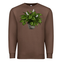 Chestnut Peace Lily Premium Sweatshirt - LillyAllenDesigns