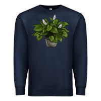 Navy Peace Lily Premium Sweatshirt - LillyAllenDesigns