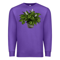 Purple Peace Lily Premium Sweatshirt - LillyAllenDesigns