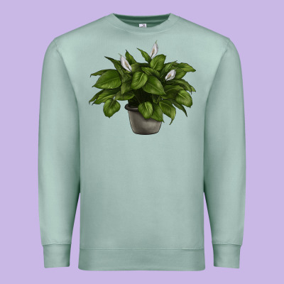 Peace Lily Premium Sweatshirt Designed By Lillyallendesigns