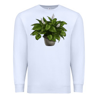 White Peace Lily Premium Sweatshirt - LillyAllenDesigns