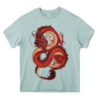 Arona red dragon Heavy Core Tee - RanaPortraitStore