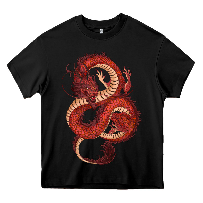 Red Dragon Heavy Core Tee by RanaPortraitStore | Teevron
