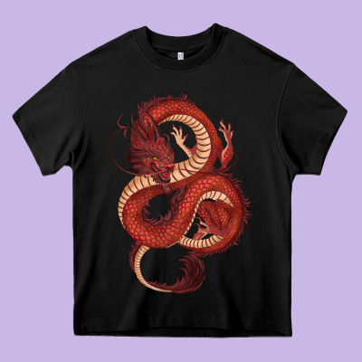 Heavy Core Tee red dragon