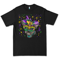 Black mardi gras mask french bulldog Premium Tee - RanaPortraitStore
