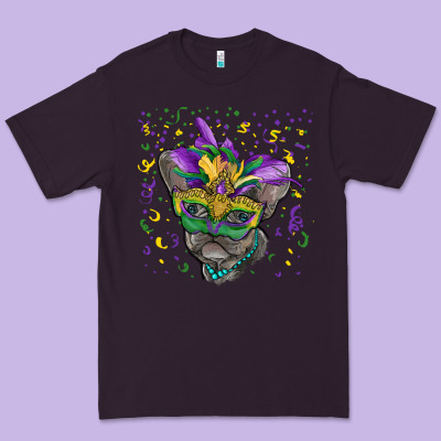 Premium Tee mardi gras mask french bulldog
