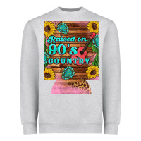 Heather Grey raised 90's country guitar cactus sunflower's 12 oz can cooler (regula Heavyweight Sweatshirt - Artiststas
