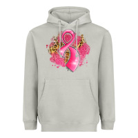 Moon Dust breast cancer awareness ribbon with glitter pink l Heavyweight Hoodie - LillyAllenDesigns
