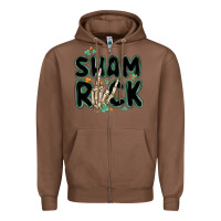 Chestnut sham rock Zipper Hoodie - MaliasSmallBusiness