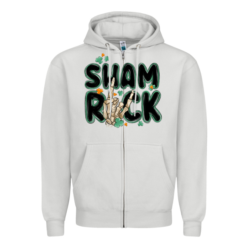 Sham Rock Zipper Hoodie by MaliasSmallBusiness | Teevron