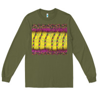 Army Green mardi gras bead leopard Long Sleeve Tee - BarkalooDesign