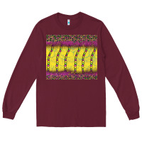 Burgundy mardi gras bead leopard Long Sleeve Tee - BarkalooDesign