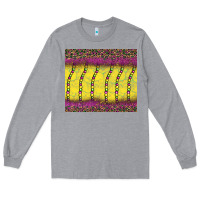 Heather Grey mardi gras bead leopard Long Sleeve Tee - BarkalooDesign