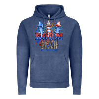 Vintage Denim Boom Bıtch Get Out The Way Vintage Hoodie - JahusDesignShop
