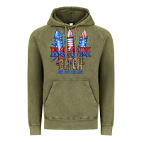 Vintage Olive Boom Bıtch Get Out The Way Vintage Hoodie - JahusDesignShop